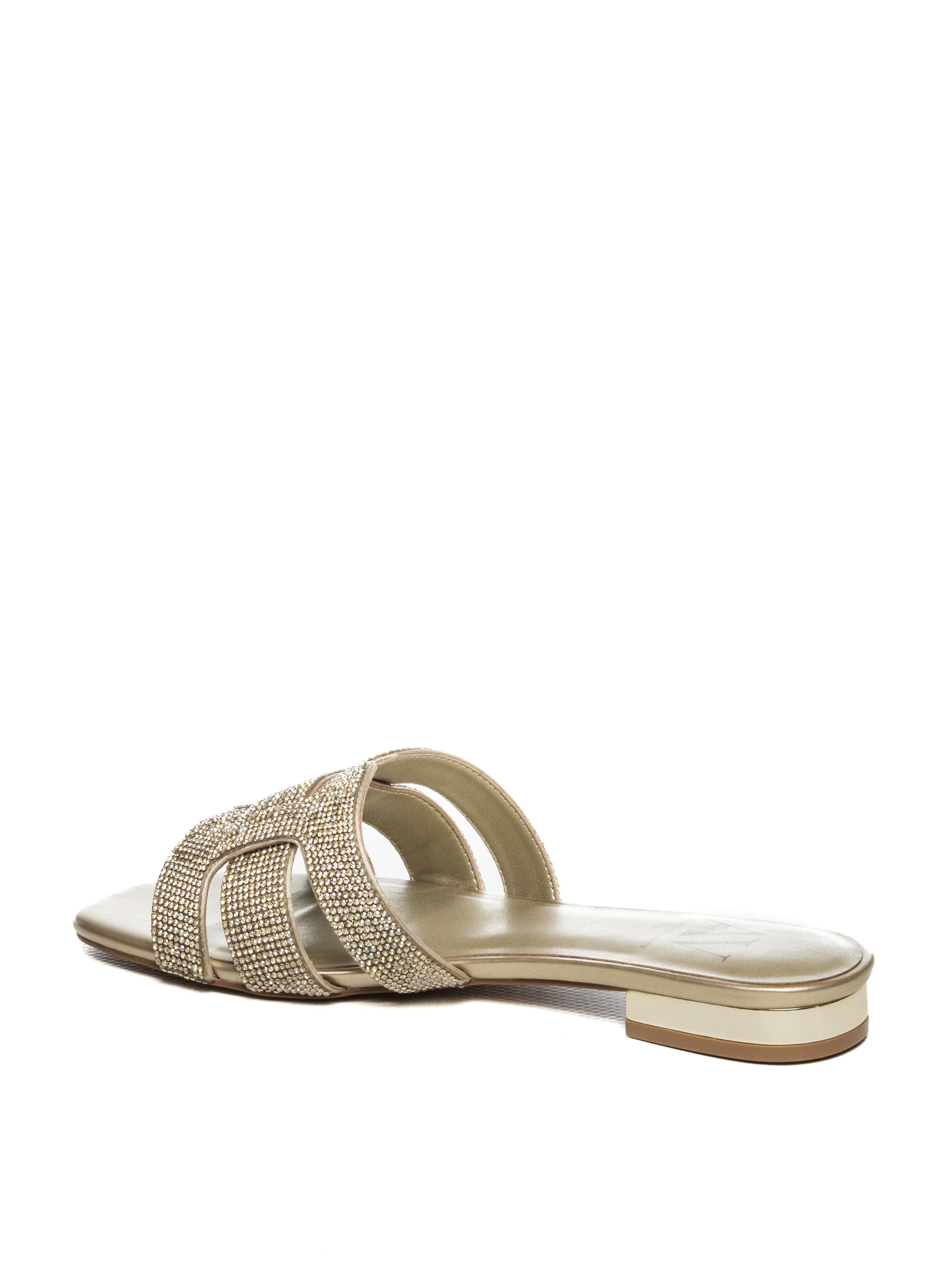 ALBANO VANITY Sandalo strass platino 7028 STRASS-PLATINO 
