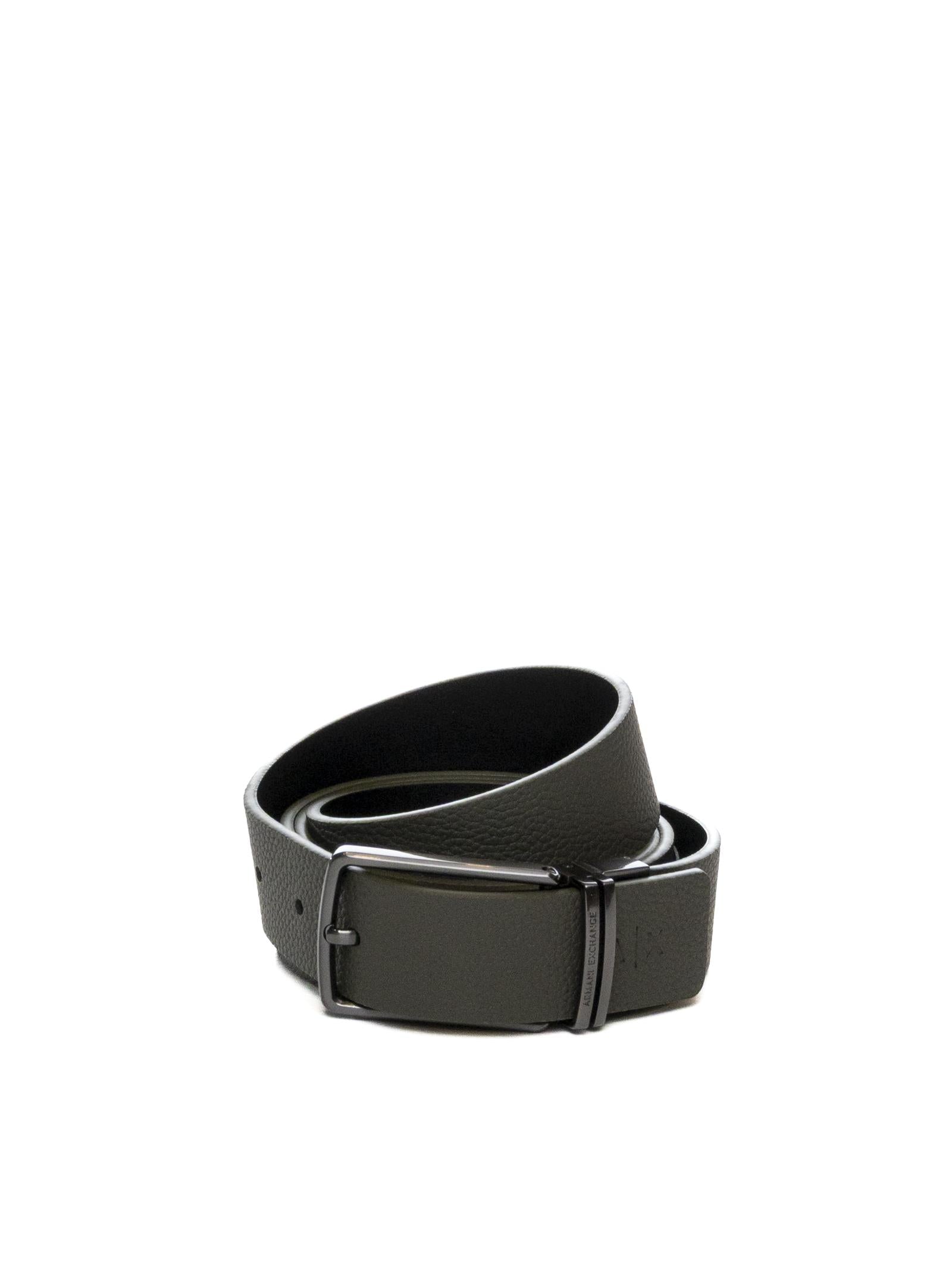 ARMANI EXCHANGE Cintura pelle gunmetal XM002836 AF24982-M8076 
