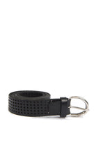 ITALIAN BELTS cintura pelle nera 605/30 PELLE-NERO 