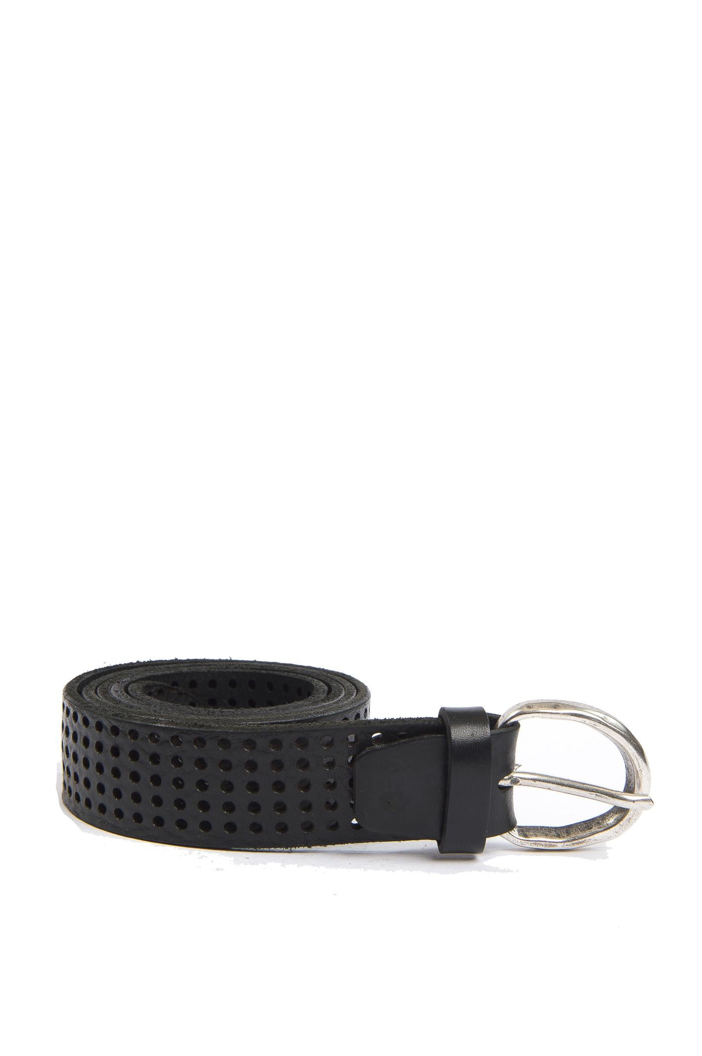 ITALIAN BELTS cintura pelle nera 605/30 PELLE-NERO 