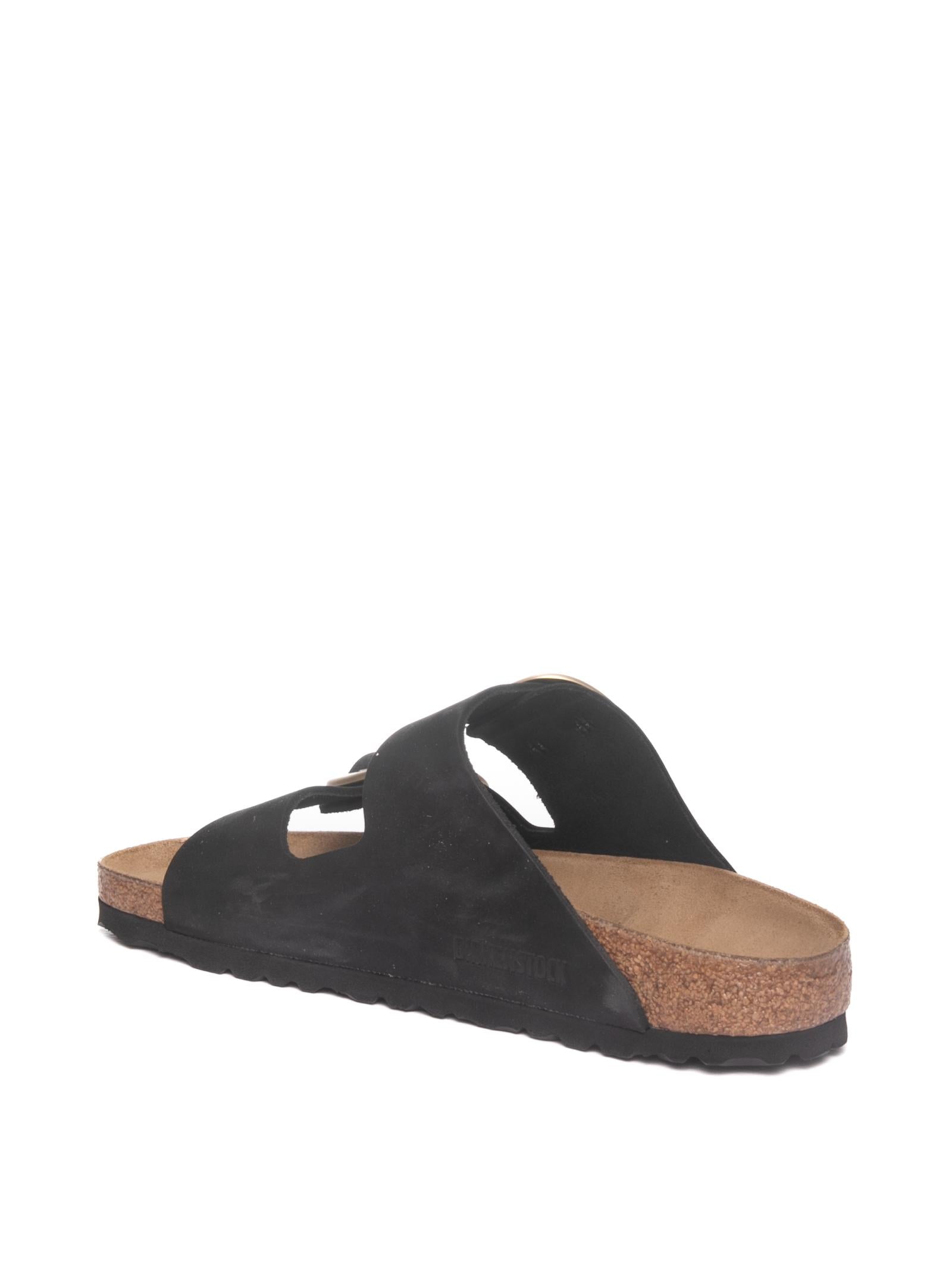 BIRKENSTOCK Sandalo arizona big buckle nero/oro ARIZONA BIG BUCKLE 1023290-BLACK 