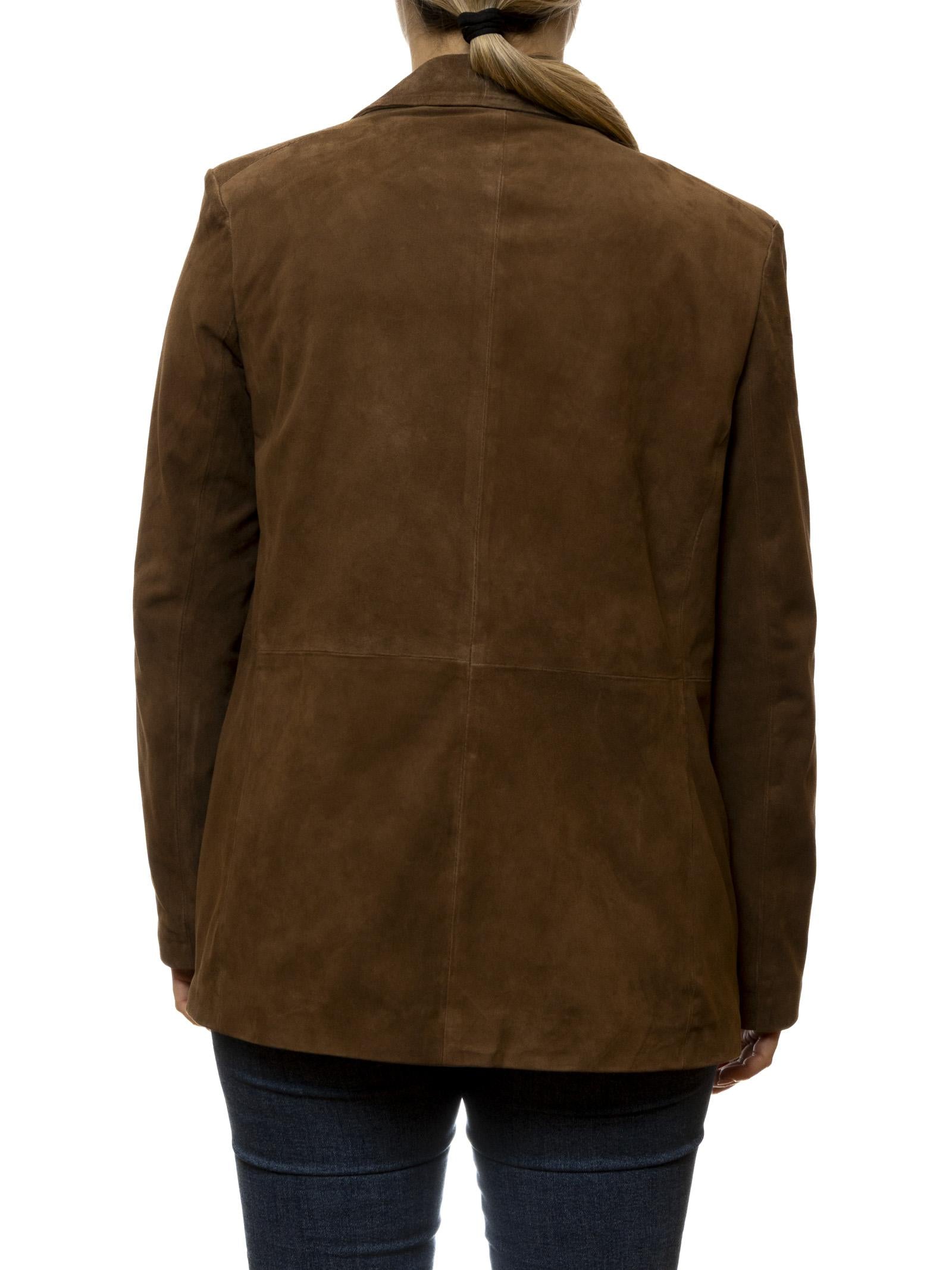 PK BY PASKAL blazer camoscio moro 126 CAM-FORESTA 