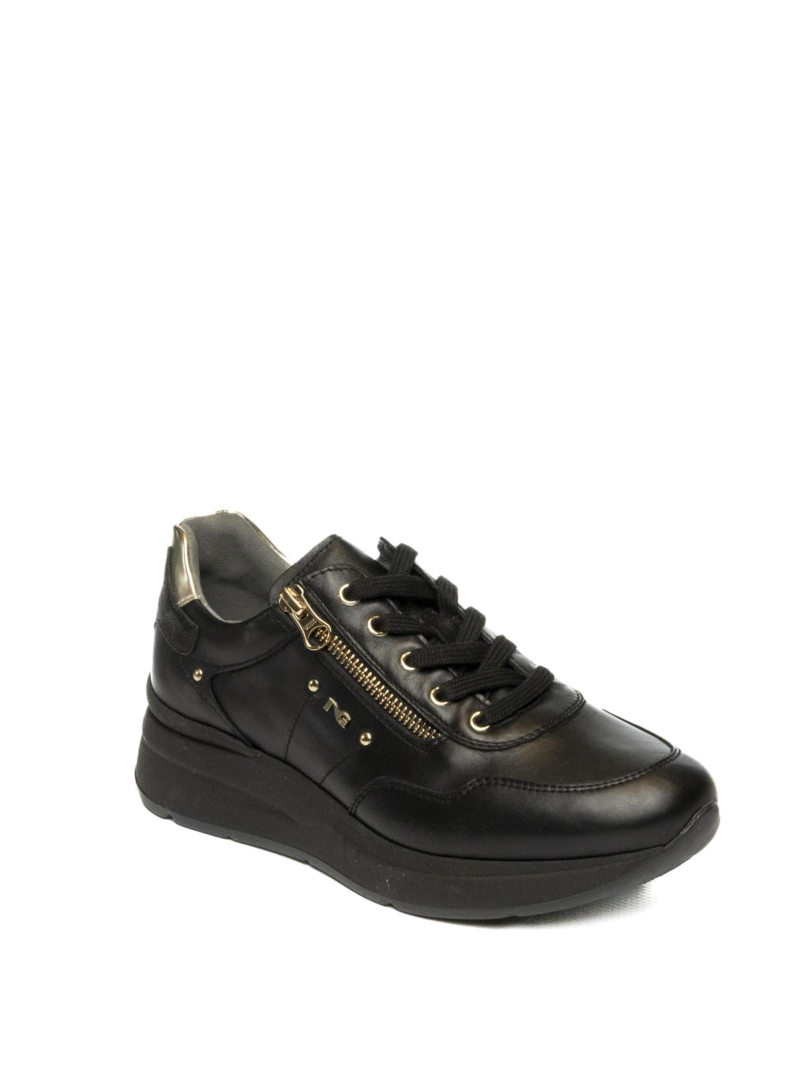 NERO GIARDINI Sneaker pelle nero 514070 GUANTO-NERO 